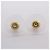 Orecchini Chanel placcati oro con strass Coco Mark - vista 6