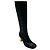 Chloé Botas altas de cuero negras Chloe con tacón dorado
