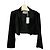 Autre Marque forte_forte Cropped Samtjacke Black Noir - Ansicht 7