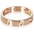 Anello Cartier Love Oro Rosa e Diamanti Modello Piccolo - vista 4