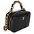 Borsa Mini Vanity con catena in pelle vernice matelassé nera Chanel - vista 4