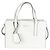 Prada Mini Re-Edition 1995 Borsa con doppio manico in pelle Spazzolato bianca