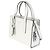 Prada Mini Re-Edition 1995 Borsa con doppio manico in pelle Spazzolato bianca - vista 3