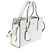 Prada Mini Re-Edition 1995 Borsa con doppio manico in pelle Spazzolato bianca - vista 4