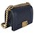 Borsa Chanel Small Boy in pelle caviar matelassé blu navy - vista 4