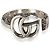 Portachiavi Gucci in argento sterling GG