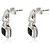 Orecchini Albion David Yurman in argento sterling, onice e diamante - vista 2