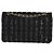 Borsa Chanel Medium Classic Double Flap in tweed nero e vernice intrecciata - vista 2