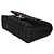 Borsa Chanel Medium Classic Double Flap in tweed nero e vernice intrecciata - vista 6