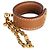 Hermès Gold Courchevel Nomad Handschuhhalter - Ansicht 2