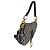 Borsa Saddle Media Christian Dior in Jacquard Oblique Blu Navy - vista 4