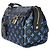 Louis Vuitton Blue Black Monogram Canvas Speedy Amazon PM - vista 3