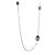 Collana David Yurman Sterling Silver Chatelaine Station With Black Orchid Necklace