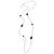 Collana David Yurman Sterling Silver Chatelaine Station With Black Orchid Necklace - vista 3