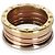 Bulgari Anello BVLGARI B.zero1 in oro tricolore - vista 4