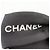 Scrunchie Chanel in nastro di seta con logo - vista 5