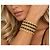 Chanel Bracciale Cuff Pelle e Oro - vista 3