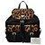 Prada Triangle Logo Plate Tessuto Leopard Rucksack - Ansicht 12