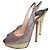 Jimmy Choo Décolleté Slingback Glitter Oro/Argento