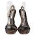 Stella Mc Cartney Sandali Slide con Catena Stella McCartney Stampa Python Marrone