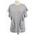 Chloé Top de algodón con volantes Radiant Grey Chloe
