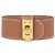 Hermès Bracciale Hermes Kelly Twist in pelle Swift Gold T3