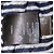 Loro Piana Polo a righe in lino blu navy e beige chiaro - vista 6