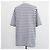 T-shirt girocollo a righe in cotone e lino blu e bianco Loro Piana - vista 3