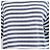 T-shirt girocollo a righe in cotone e lino blu e bianco Loro Piana - vista 4