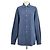 Camicia a maniche lunghe con bottoni Andre in cotone blu navy Loro Piana