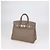 Hermès Borsa Birkin 25 Hermes in pelle Togo Etoupe con hardware in Palladio - vista 2