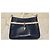 Autre Marque Lancaster Borsa a tracolla in pelle blu e bianca con ciondolo a cuore - vista 12