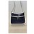 Autre Marque Lancaster Borsa a tracolla in pelle blu e bianca con ciondolo a cuore - vista 4