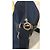 Longchamp Borsa a tracolla in tela e pelle blu navy - vista 9