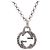 Pendente a catena Interlocking G inciso Gucci in argento sterling Large - vista 2