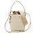 Borsa Chloé ROY Logo in Beige e Bianco