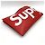 Borsa a pochette Louis Vuitton x Supreme in pelle Epi - vista 3