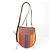 Céline Borsa a tracolla Celine in tela e pelle marrone - vista 2