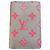 Louis Vuitton Monogram Card Holder - Pink & Grey Leather