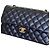 Chanel Classic Double Flap Medium Nero Pelle Agnello - vista 2