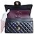 Chanel Classic Double Flap Medium Nero Pelle Agnello - vista 3