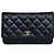 Wallet On Chain Chanel WOC Portafoglio con catena Pelle Caviar Nera - vista 13