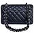 Chanel Classic Double Flap Small Caviar Nero Argento - vista 13