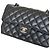 Chanel Classic Double Flap Small Caviar Nero Argento - vista 2