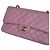 Borsa Chanel Classic Double Flap Medium Caviar Rosa Sakura - vista 4