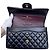 Borsa Chanel Classic Double Flap Medium Pelle Agnello Nera - vista 10
