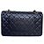 Borsa Chanel Classic Double Flap Medium Pelle Agnello Nera - vista 12