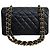 Chanel Classic Double Flap Small Caviar Nero Oro - vista 3