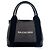 Balenciaga Cabas in tela e pelle blu navy Medium