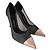 Paio di décolleté Tom Ford nere con punta rosa